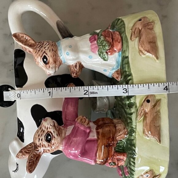 ROYAL DOULTON Bunnykins Bunny Cow Creamer 1998 IOB - Picture 14 of 16